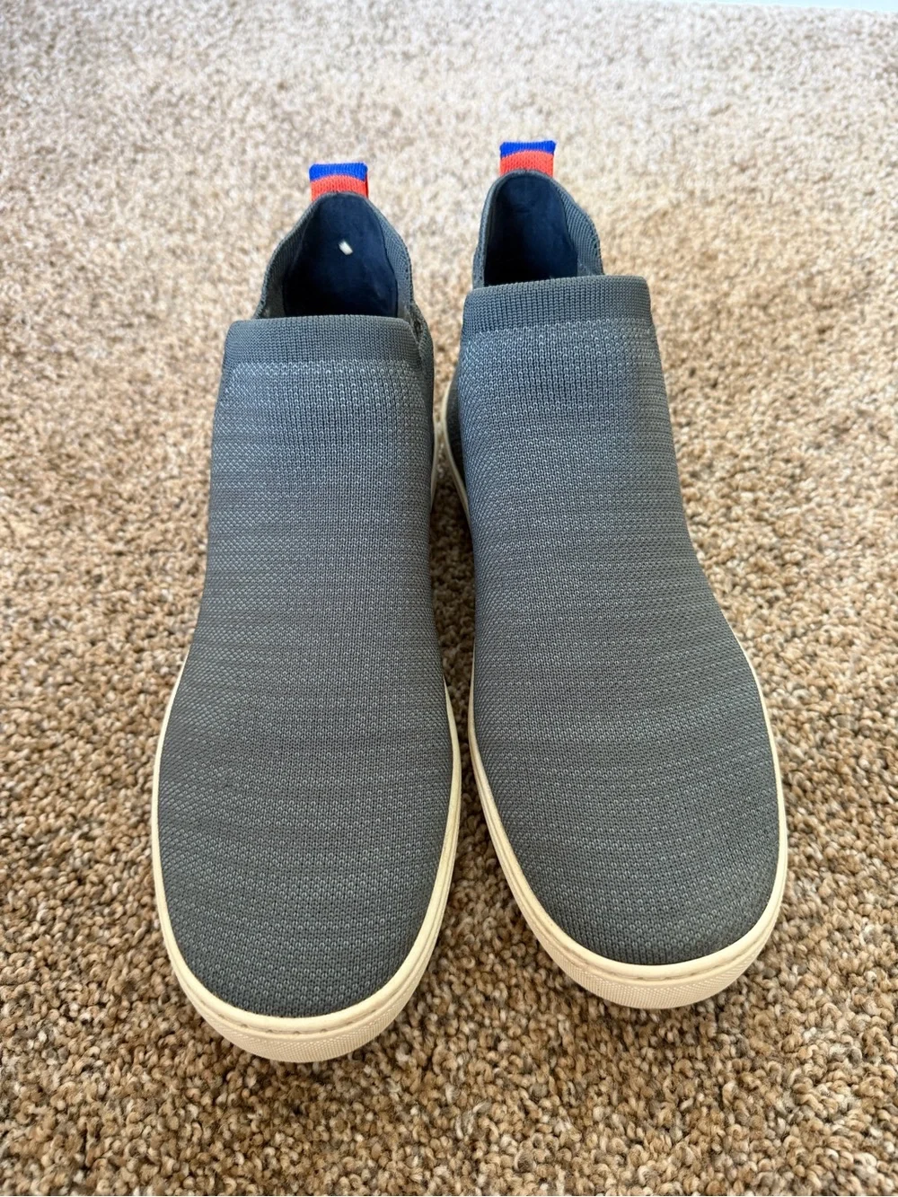 ROTHYS Womens Chelsea Shoe Size 7.5 Knit Pull On Sneaker Boot Gray Fog Melange
